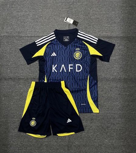 Adult Uniform 2024-2025 Al Nassr Away Soccer Jersey Shorts Football Kit