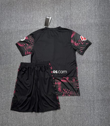 with LALIGA Patch Adult Uniform 2024-2025 Sevilla Third Away Soccer Jersey Shorts Football Kit