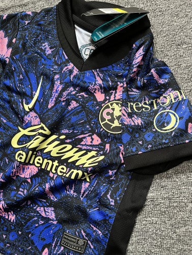 Fan Version 2024-2025 Club America Aguilas Third Away Soccer Jersey Men's Football Shirt