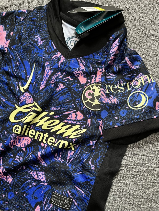 Fan Version 2024-2025 Club America Aguilas Third Away Soccer Jersey Men's Football Shirt