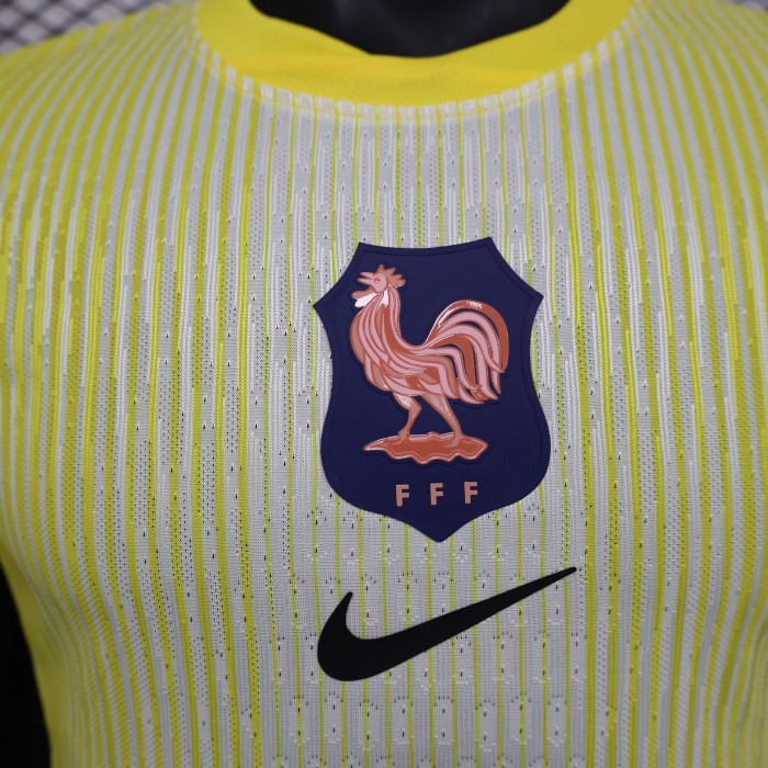 Player Version 2025 France Yellow Goalkeeper Soccer Jersey Football Shirt