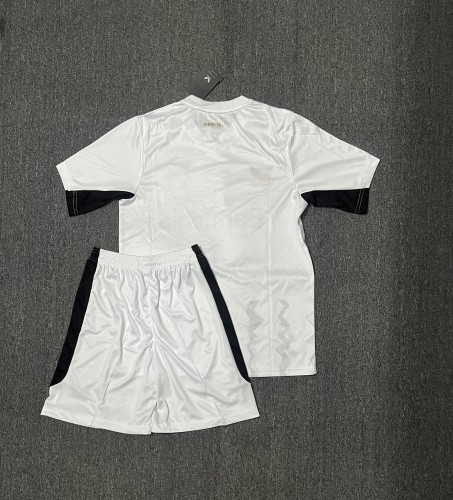 Adult Uniform 2024-2025 Bayer 04 Leverkusen Away White Soccer Jersey Shorts Men's Football Kit