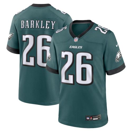 Youth Eagles BARKLEY 26 Green NFL Jersey Child Shirt