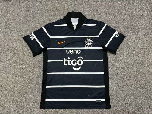 Fan Version 2025-2026 Olimpia Away Black Football Shirt Soccer Jersey