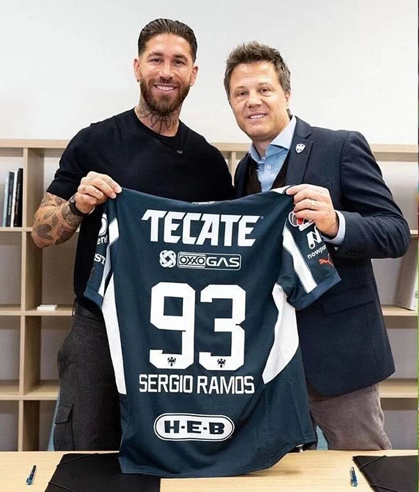 Fans Version 2024-2025 Monterrey Sergio Ramos 93 Home Soccer Jersey Menterrey Football Shirt