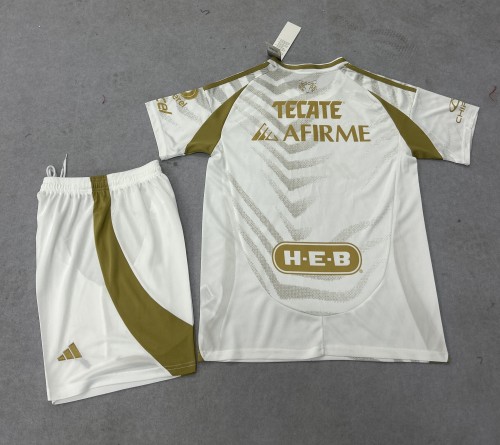 Adult Uniform 2025-2026 Club America Aguilas Third Away White Soccer Jersey Shorts Men's Football Kit
