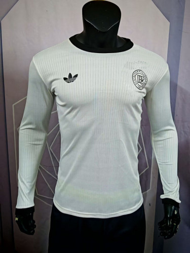 Long Sleeve Player Version 2025 Germany White 50th Anniversary Soccer Jersey Football Shirt