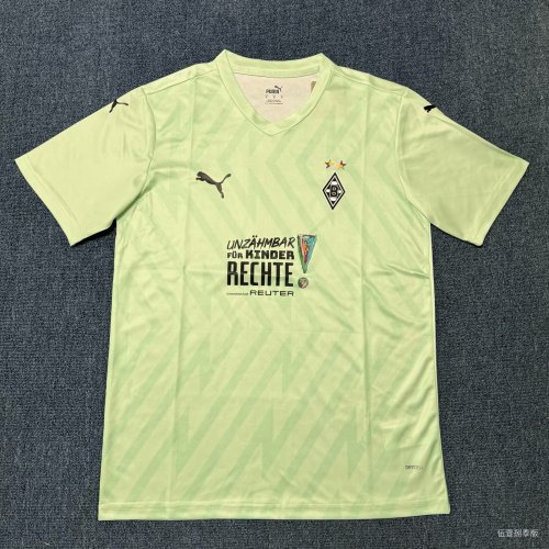 Fans Version 2025-2026 VfL Borussia Mönchengladbach Yellow Special Edition Soccer Jersey Football Shirt