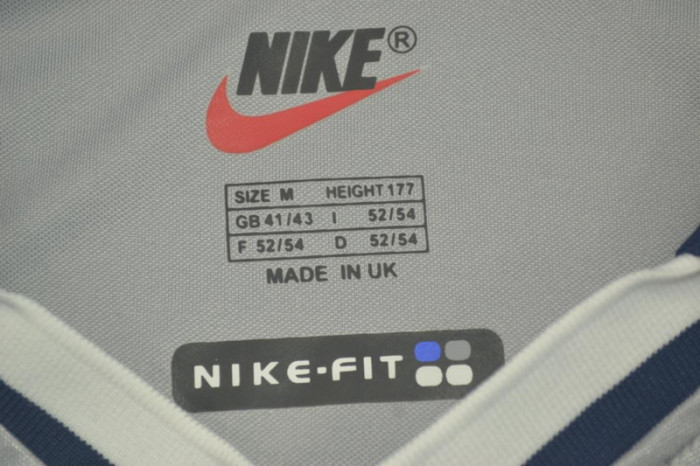 with UCL Patch Retro Jersey 2000-2001 PSG Away Grey Soccer Jersey Vintage Paris Football Shirt