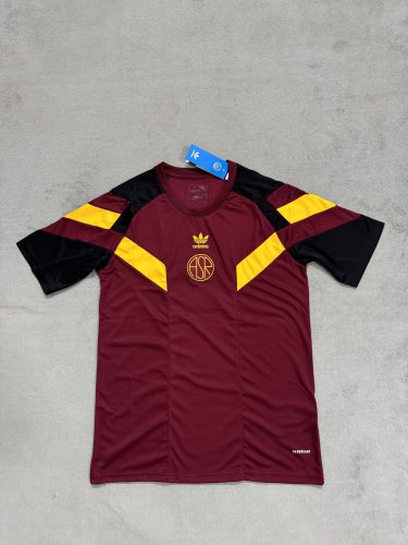 Retro Model 2024-2025 As Roma Maroon Soccer Jersey Football Shirt
