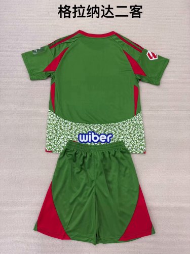 Adult Uniform 2024-2025 Granada Third Away Green Soccer Jersey Shorts Men's Football Kit