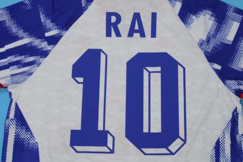 Retro Jersey 1993-1994 PSG 10 RAI Away Soccer Jersey Vintage Paris Football Shirt