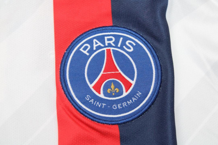 with Ligue 1 Patch Retro Jersey 2019-2020 PSG Third White Soccer Jersey Vintage Paris Football Shirt