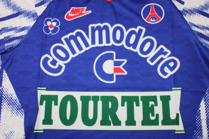 Retro Jersey 1992-1993 PSG Home Soccer Jersey Vintage Paris Football Shirt