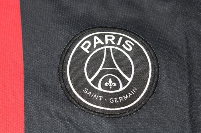with Ligue 1 Patch Retro Jersey 2019-2020 PSG 4th Away Black Soccer Jersey Vintage Paris Football Shirt