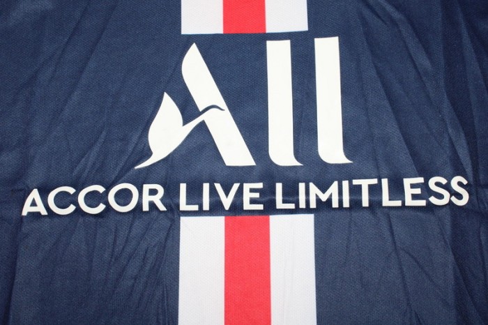 with Front Lettering+UCL Patch Retro Jersey 2019-2020 PSG Home Soccer Jersey Vintage Paris Football Shirt