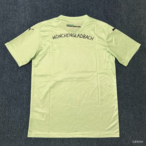 Fans Version 2025-2026 VfL Borussia Mönchengladbach Yellow Special Edition Soccer Jersey Football Shirt