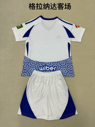 with LALIGA Patch Adult Uniform 2024-2025 Granada Away Soccer Jersey Shorts Men's Football Kit