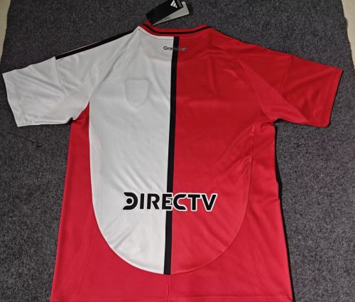 Fans Version 2025-2026 River Plate Third Away Red/White Soccer Jersey Football Shirt