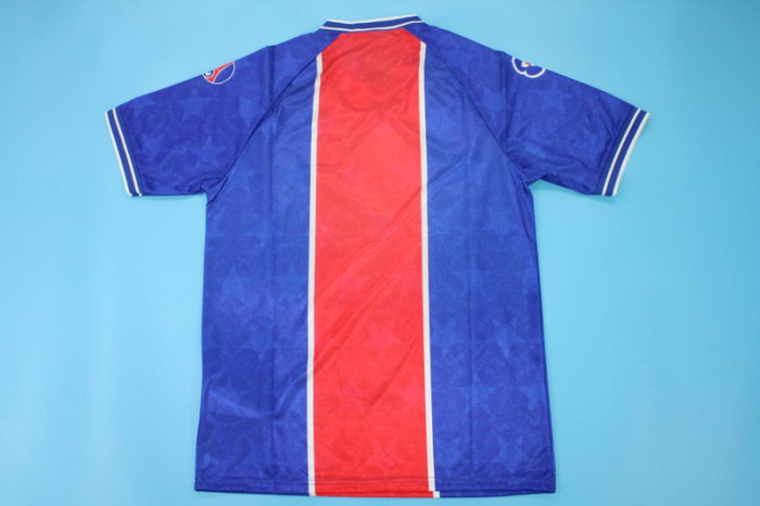 with LIPTONIC Logo Retro Jersey 1994-1995 PSG Home Soccer Jersey Vintage Paris Football Shirt