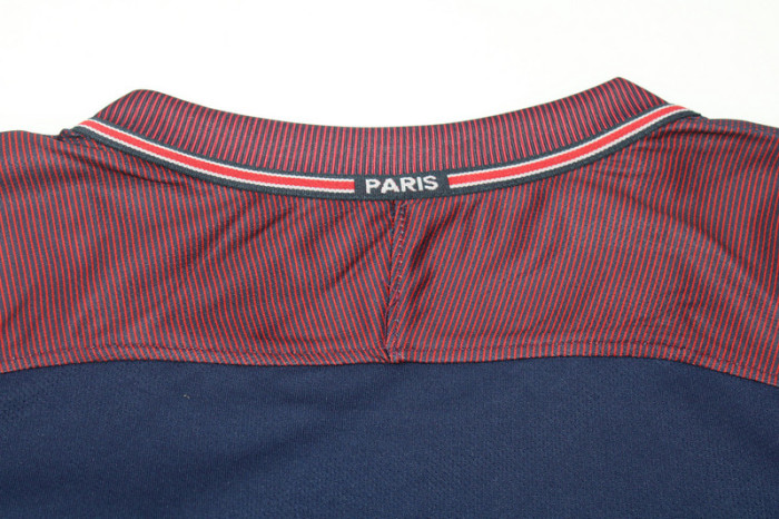 with UCL Patch Retro Maillot 2017-2018 PSG Home Soccer Jersey Vintage Paris Football Shirt