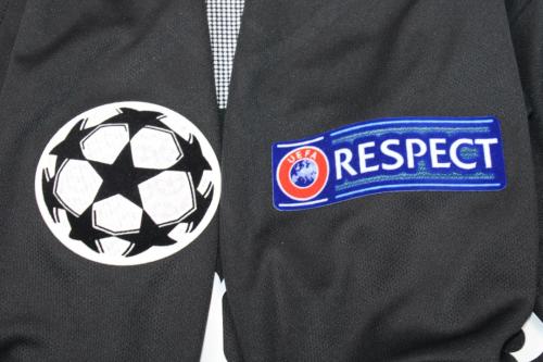 with UCL Patch Long Sleeve Retro Jersey 2018-2019 PSG Black Soccer Jersey Vintage Paris Football Shirt