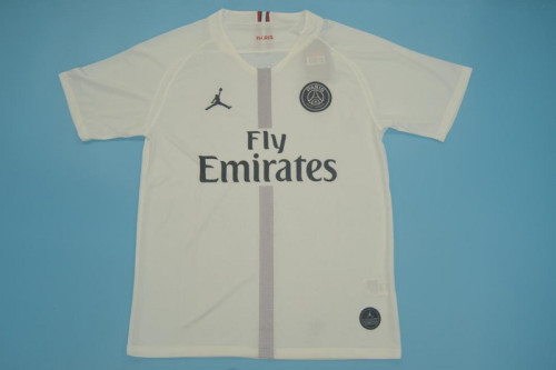 Retro Jersey PSG 2018-2019 Away White Soccer Jersey Vintage Paris Football Shirt