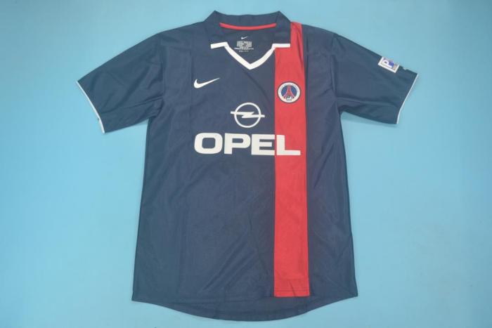 Retro Jersey 2001-2002 PSG RONALDINHO 10 Home Blue Soccer Jersey Paris Vintage Football Shirt