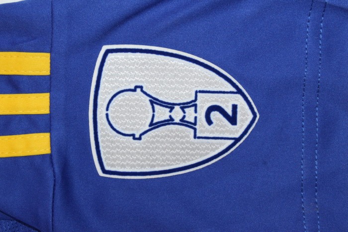 with Conmebol Patch Fan Version 2024-2025 Boca Juniors Home Soccer Jersey Football Shirt