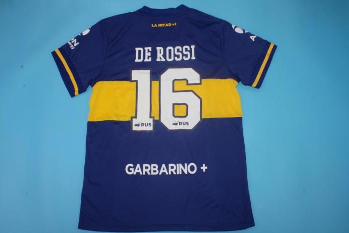 with SAF Patch Retro Jersey 2020-2021 Boca Juniors Home Soccer Jersey Vintage Football Shirt