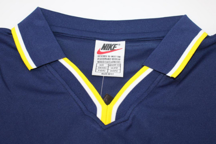 Retro Jersey 1998-1999 Boca Juniors Away White/Blue Soccer Jersey Vintage Football Shirt