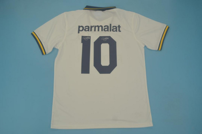 Retro Jersey 1994 Boca Juniors 10 Away White Soccer Jersey Vintage Football Shirt