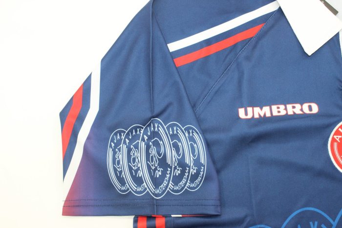 Retro Jersey 1997-1998 Ajax LITMANEN 10 Away Soccer Jersey Vintage Football Shirt