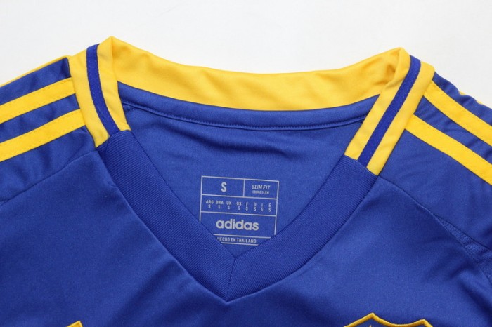 with Conmebol Patch Fan Version 2024-2025 Boca Juniors Home Soccer Jersey Football Shirt