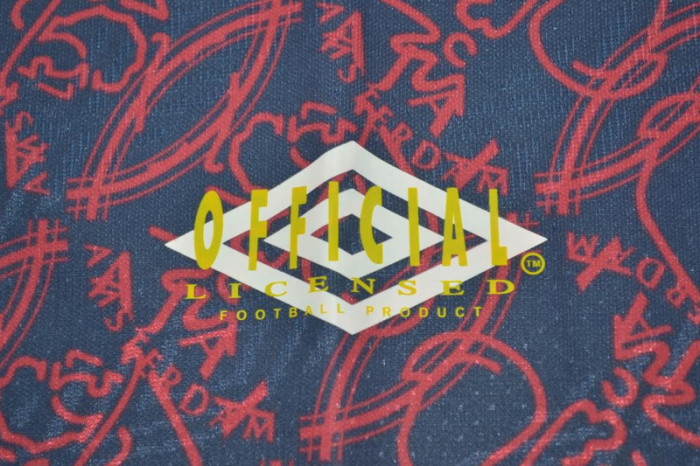 with UCL Patch Retro Jersey 1994-1995 Ajax Away UCL Final Soccer Jersey
