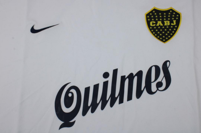 Retro Jersey 1998-1999 Boca Juniors Away White/Blue Soccer Jersey Vintage Football Shirt