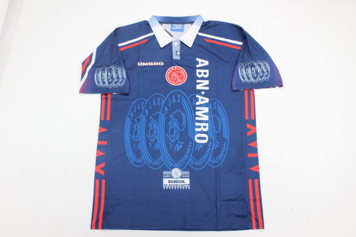Retro Jersey 1997-1998 Ajax LITMANEN 10 Away Soccer Jersey Vintage Football Shirt