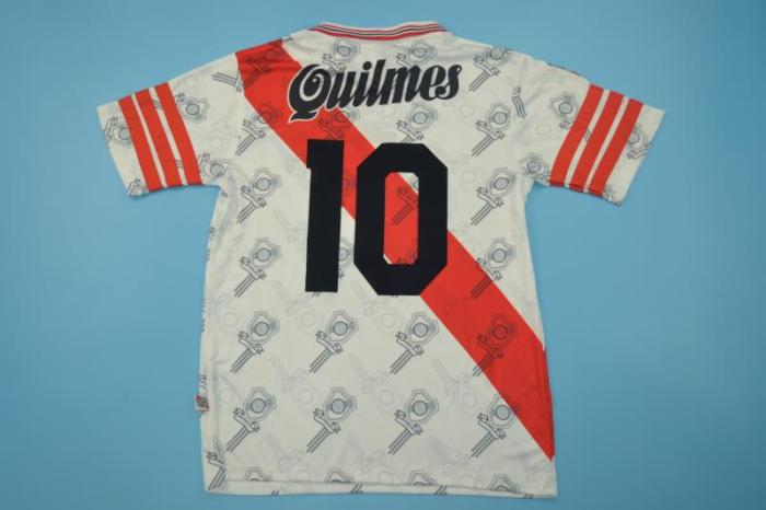 Retro Jersey 1996-1997 River Plate 10 Home Soccer Jersey Vintage Football Shirt