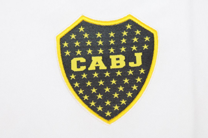 Retro Jersey 1998-1999 Boca Juniors Away White/Blue Soccer Jersey Vintage Football Shirt