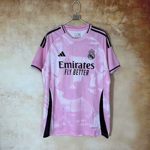 Fan Version Real Madrid 2025-2026 Pink Special Version Soccer Jersey Real Football Shirt