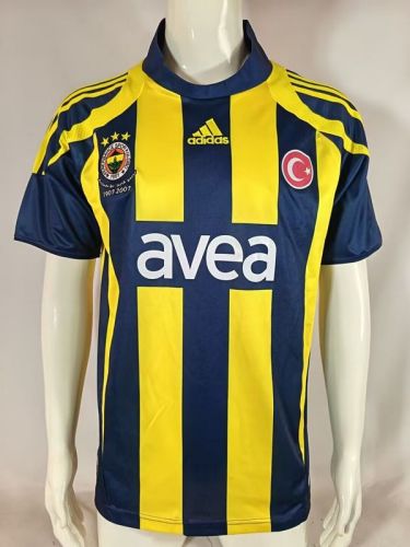 Retro Jersey 2007-2008 Fenerbahce Home Soccer Jersey Vintage Football Shirt