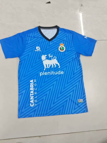 Fan Version 2024-2025 Racing de Santander Blue Soccer Training Jersey Football Shirt