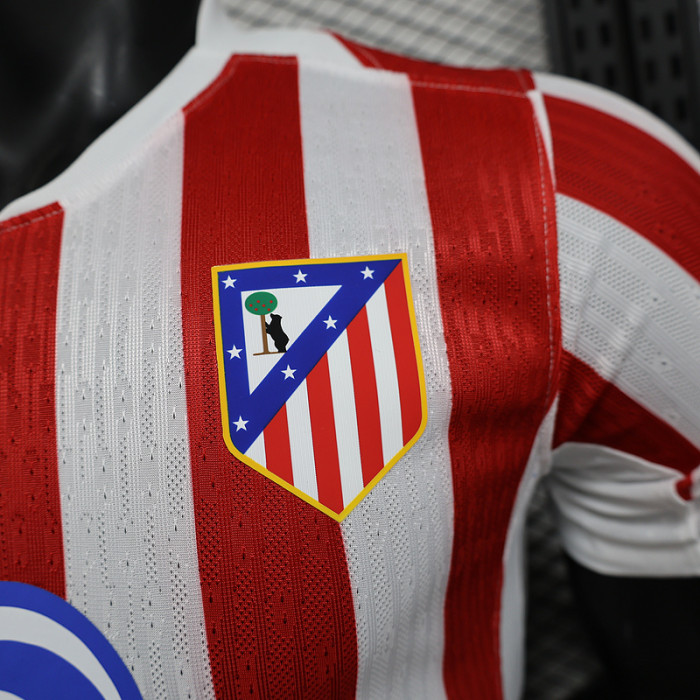 Player Version 2025-2026 Atletico Madrid Home Soccer Jersey Football Shirt