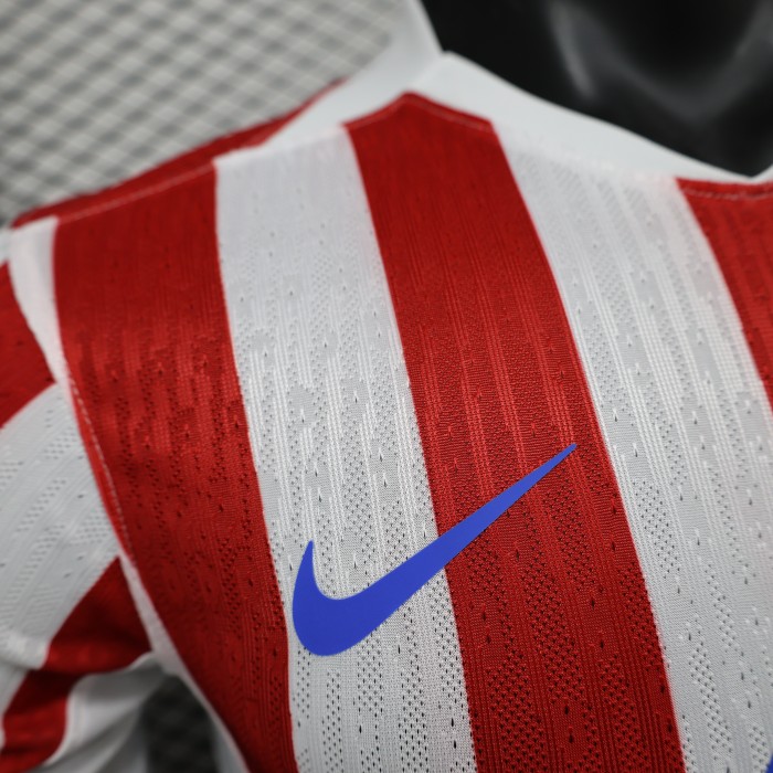 Player Version 2025-2026 Atletico Madrid Home Soccer Jersey Football Shirt