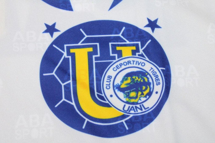 Retro Jersey 1996-1997 Tigres UANL Away White Soccer Jersey Vintage Football Shirt