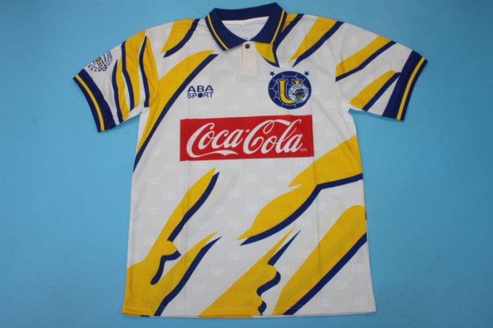 Retro Jersey 1996-1997 Tigres UANL Away White Soccer Jersey Vintage Football Shirt