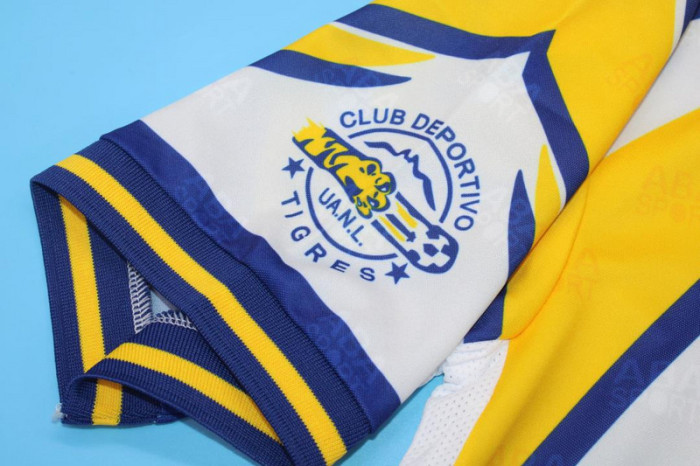 Retro Jersey 1996-1997 Tigres UANL Away White Soccer Jersey Vintage Football Shirt