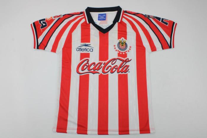 Retro Jersey 1998-1999 Chivas HERMOSILLO 27 Home Soccer Jersey Vintage Football Shirt