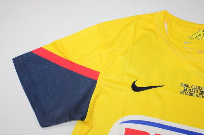 with Front Lettering Retro Jersey 2013 Club America Aguilas Home Soccer Jersey Futbol Shirt