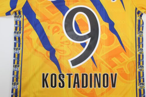 Retro Jersey 1997-1998 Tigres UANL KOSTADINOV 9 Home Soccer Jersey Vintage Football Shirt